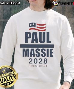 Good Paul Massie 2025 President sweatshirt featuring a bold design and vibrant colors for political supporters.