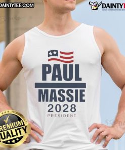 Good Paul Massie 2025 President tank top featuring bold graphics and pro-campaign messaging for supporters.