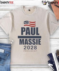 Good Paul Massie 2025 President washed t-shirt featuring bold campaign graphics, perfect for supporters and political events.