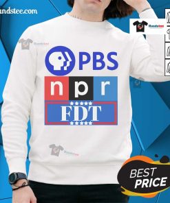 Stylish Good PBS NPR FDT Sweatshirt in cozy fabric, perfect for fans of public broadcasting and comfortable fashion.