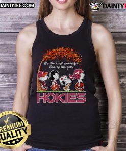 Good Peanuts Hokies tank top for the most wonderful time of the year, perfect for fans celebrating with style.