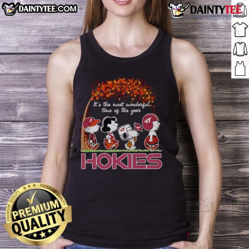 Good Peanuts Hokies tank top for the most wonderful time of the year, perfect for fans celebrating with style.