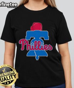 Good Philadelphia Phillies Baseball 2025 Bell Logo ladies tee featuring vibrant design and comfortable fit for fans.