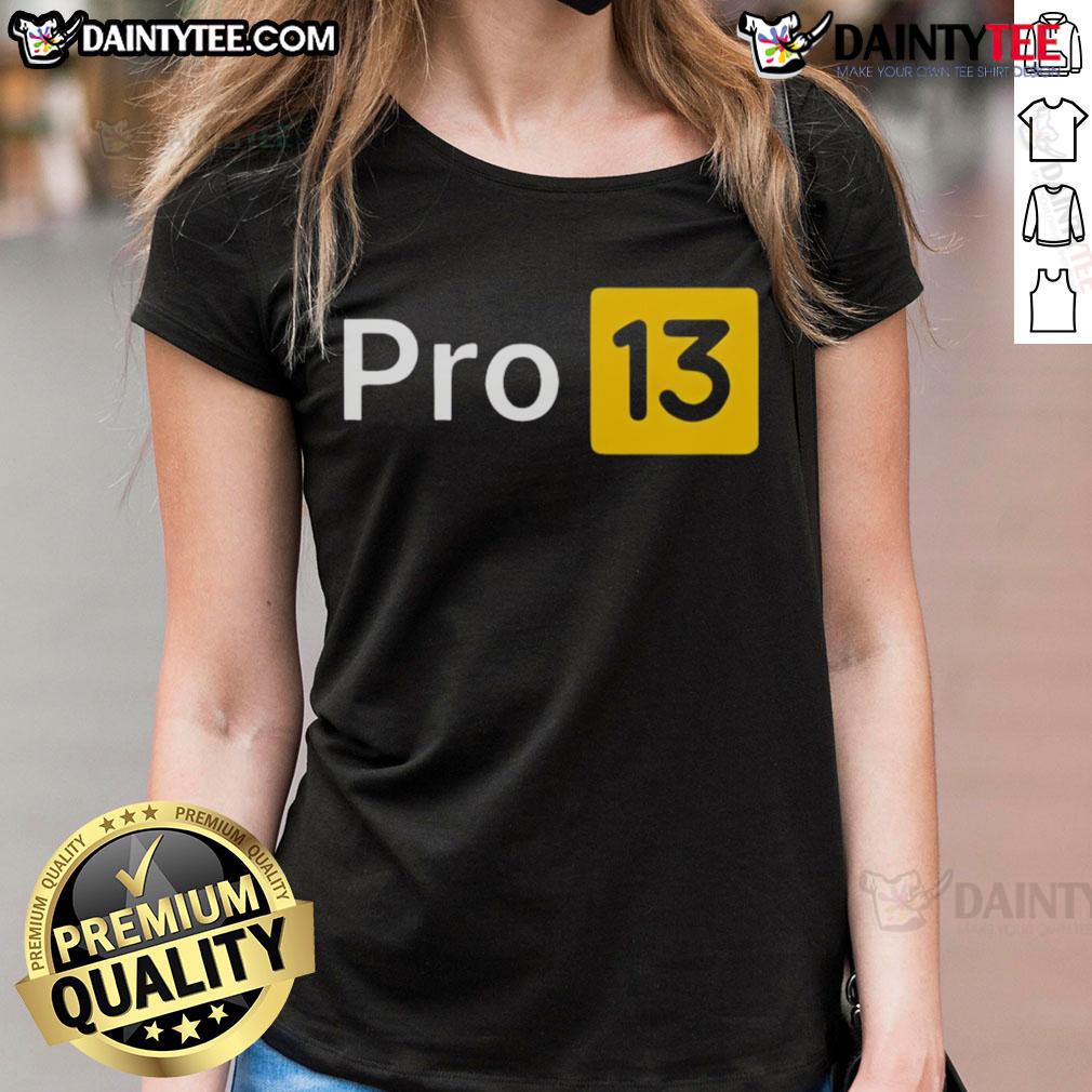 Good Pro 13 Logo Ladies Tee Good Pro 13 logo on a stylish ladies tee, perfect for casual wear and showcasing your unique style.
