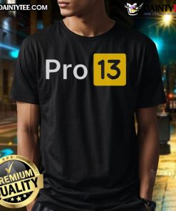 Good Pro 13 logo t-shirt featuring a stylish design, perfect for trendy casual wear and showcasing brand identity.