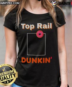 Good Red Sox Top Rail Dunkin Ladies Tee featuring vibrant colors and a stylish design for baseball fans.