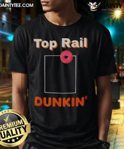 Good Red Sox Top Rail Dunkin T-Shirt featuring vibrant colors and iconic team logo, perfect for fans and casual wear.