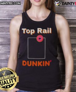 Alt Text: Good Red Sox Top Rail Dunkin Tank Top featuring vibrant colors and team logo, perfect for baseball fans.