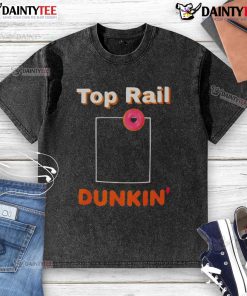 Good Red Sox top featuring Dunkin' logo on a washed T-shirt, perfect for casual fans and daily wear.