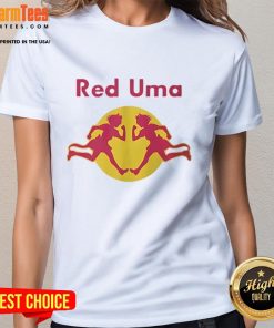 Good Red Uma Logo Ladies Tee featuring a stylish design, perfect for casual outings and everyday wear.