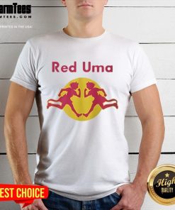 Good Red Uma Logo T-Shirt featuring a vibrant red color and stylish logo design, perfect for casual wear.