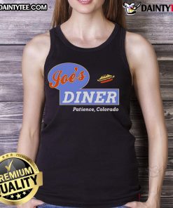 Good Resident Alien Joe's Diner tank top featuring vibrant graphics and a fun alien design for sci-fi fans.
