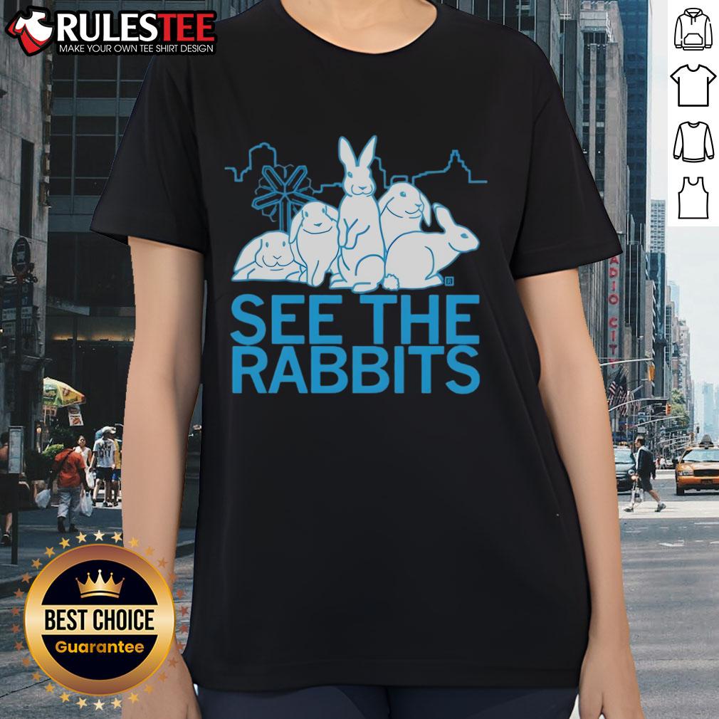 Good See The Rabbits Ladies Tee Good See The Rabbits Ladies Tee featuring a vibrant rabbit graphic on a stylish, comfortable women's t-shirt.
