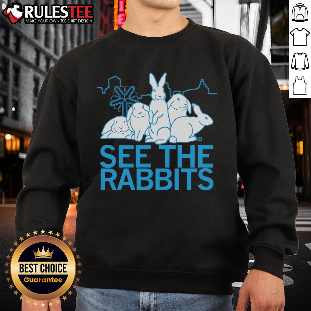 Good See The Rabbits Sweatshirt Cozy Good-See-The-Rabbits sweatshirt featuring a playful rabbit graphic, perfect for casual wear and animal lovers.
