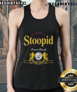Good Slightly Stoopid Ocean Beach Tour 2025 Red Rocks tank top on a beach with ocean waves in the background.