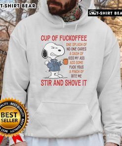 Alt Text: Cozy hoodie featuring Good Snoopy Cup of Fuckoffee design, perfect for casual wear and expressing your unique style.
