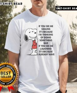 Good Snoopy T-Shirt featuring a smiling Snoopy with the quote about mischief, perfect for casual wear and fans.