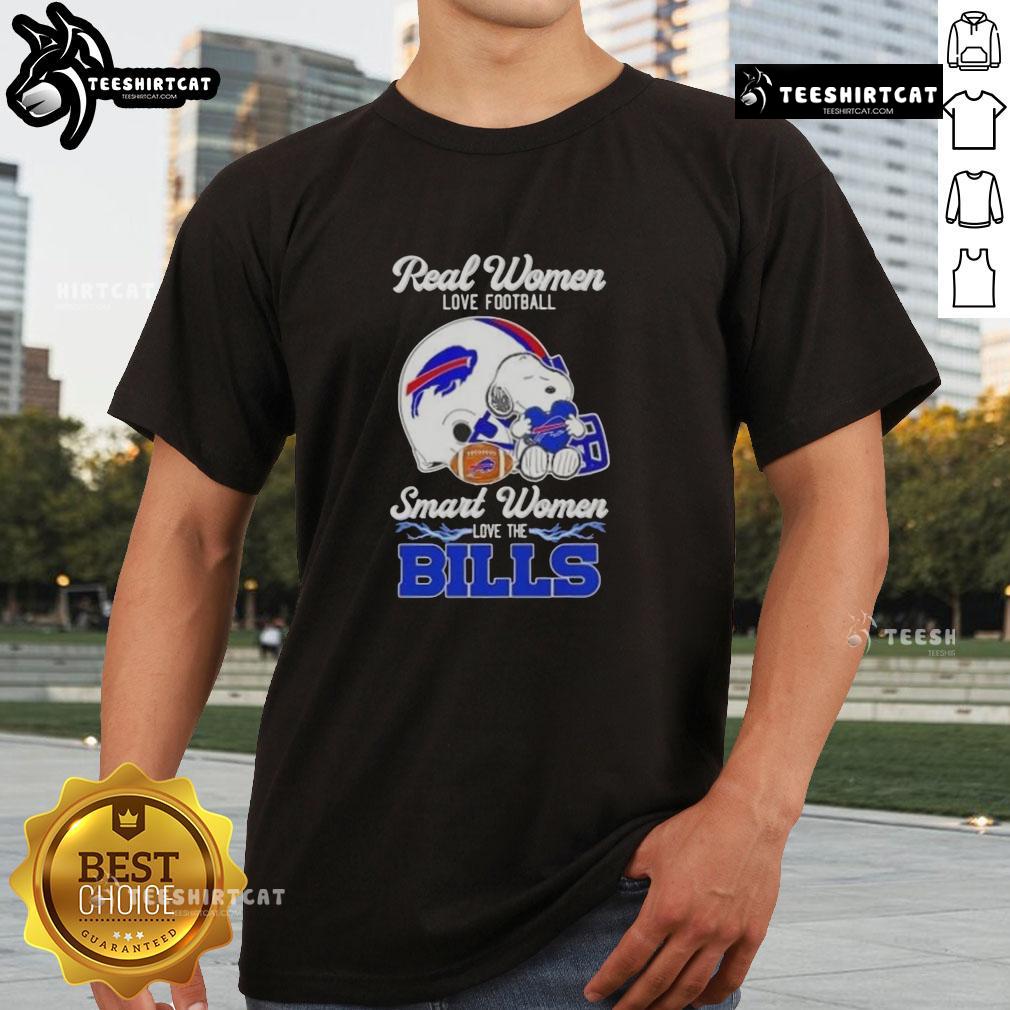 Good Snoopy Real Women Love Football Smart Women Love The Buffalo Bills T Shirt Good Snoopy Real Women Love Football T-Shirt featuring Buffalo Bills design for smart women fans.