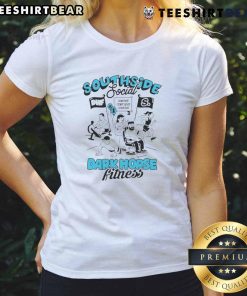 Alt Text: Good Southside Social Dark Horse Fitness ladies tee featuring a stylish design perfect for fitness enthusiasts.