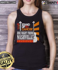 Good Stand Up To Cancer 2025 tank top featuring Nashville design, promoting cancer awareness and support.