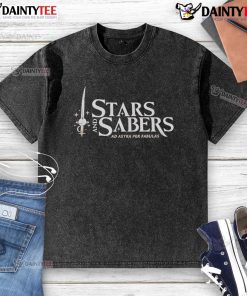 Good Stars and Sabers Ad Astra Per Fabulas washed t-shirt featuring a stylish graphic design for sci-fi fans.