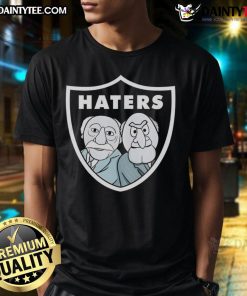 Good Statler And Waldorf Las Vegas Raiders football parody graphic T-shirt featuring iconic Muppet characters.