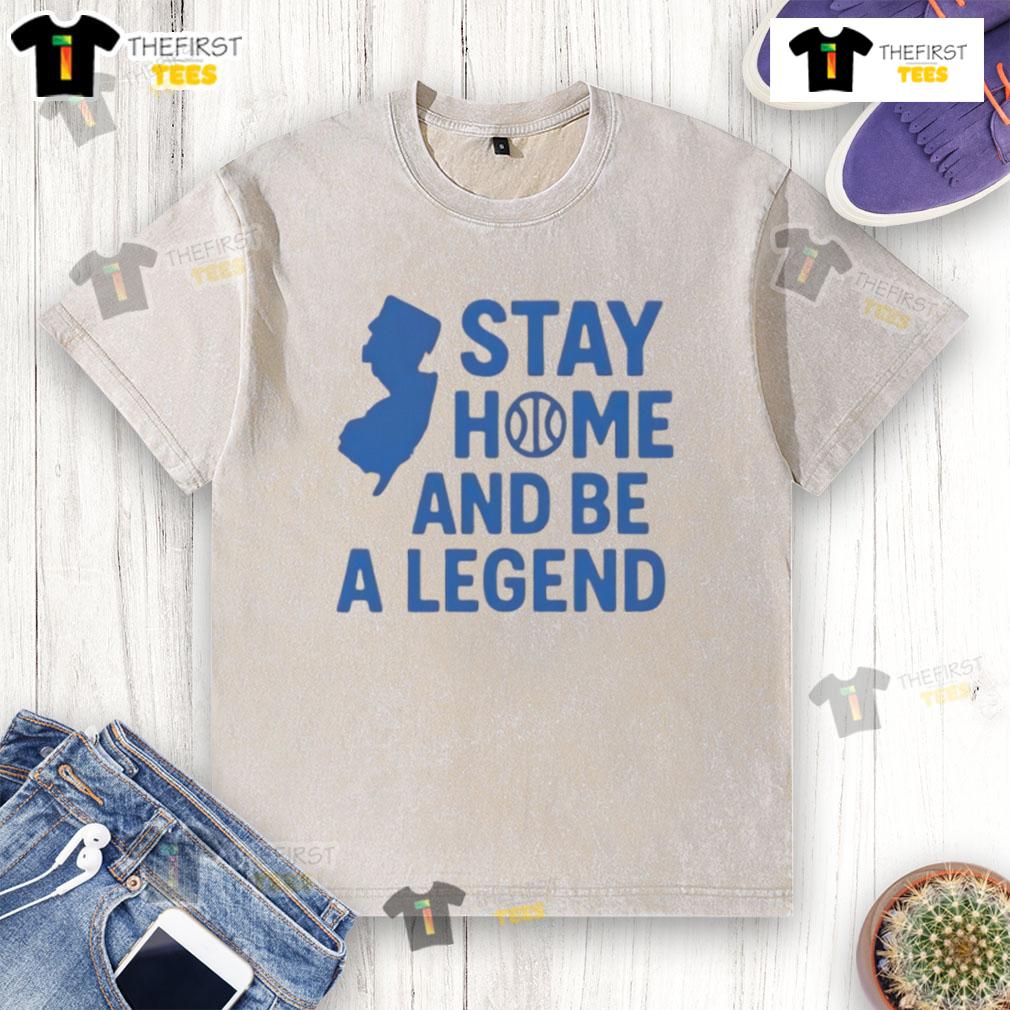Good Stay Home And Be A Legend Washed T Shirt Good Stay Home and Be a Legend washed t-shirt in soft fabric, perfect for casual wear and lounging at home.