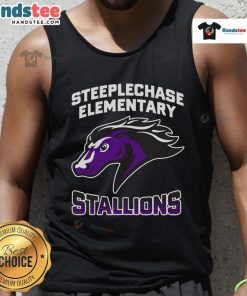 Good Steeplechase Stallions Elementary Fade Tank Top in vibrant colors, perfect for casual summer wear.
