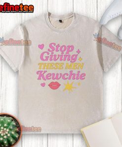 Good Stop Giving These Men Kewchie Washed T-Shirt in soft cotton, featuring a trendy design perfect for casual wear.