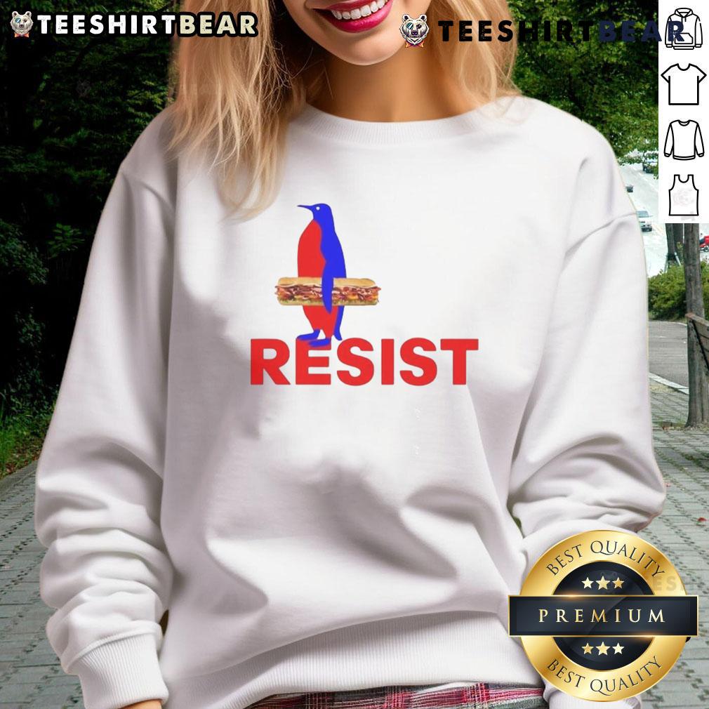 Good Subsandwich Resist Penguins Sweatshirt Cozy sweatshirt featuring a playful penguin design, perfect for fans of good subs and casual wear.