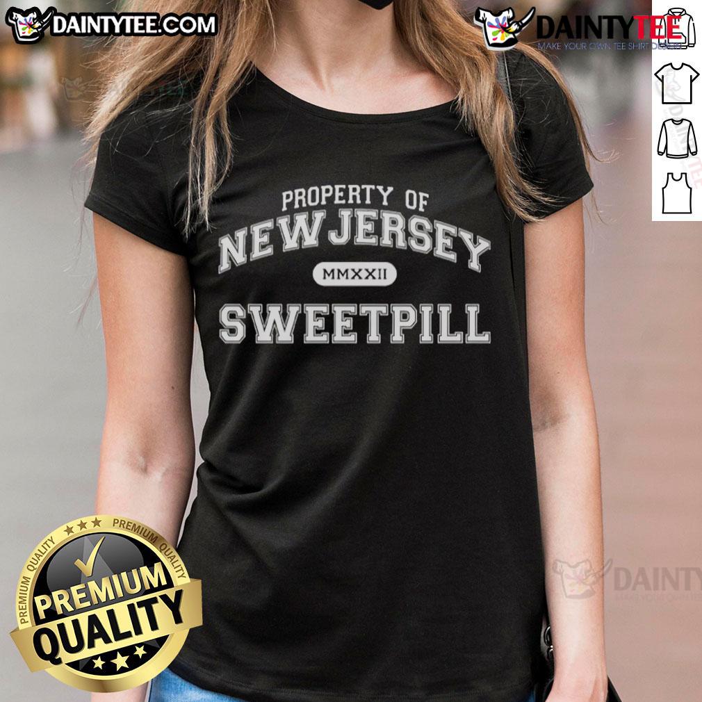 Good Sweet Pill Property Of New Jersey Ladies Tee Good Sweet Pill Property of New Jersey ladies tee featuring a stylish design and comfortable fit for casual wear.