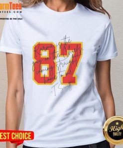 Good Taylor Karma is the Guy on the Chiefs Coming Straight Home to Me signature ladies tee in vibrant colors.