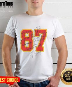 Good Taylor Karma Is The Guy On The Chiefs Coming Straight Home To Me T-Shirt featuring bold graphics and vibrant colors.