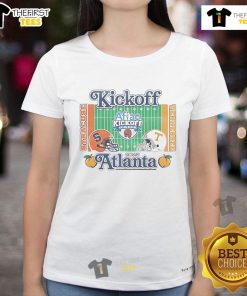 Alt Text: Good Tennessee Volunteers vs Syracuse Orange 2025 Aflac Kickoff Game 1 ladies tee showcasing team spirit.