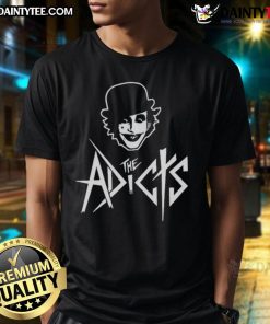 Good The Adicts Monkey T-Shirt featuring a vibrant monkey graphic, perfect for fans of The Adicts and unique band apparel.
