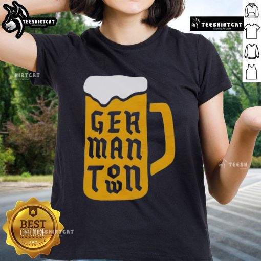 Good The Germantown Beer Ladies Tee featuring a stylish design perfect for beer enthusiasts and casual wear.