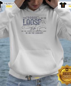 Good The Goose Is On The Loose hoodie featuring a playful design and vibrant colors, perfect for casual wear.