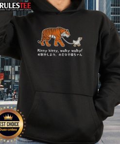Good Tiger and Goose Walk Meme Hoodie featuring a playful design of a tiger and goose on a cozy sweatshirt.