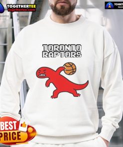 Alt Text: Cozy Good Toronto Raptors Dino Paint Luxe Sweatshirt featuring vibrant graphics, perfect for fans and stylish outfits.