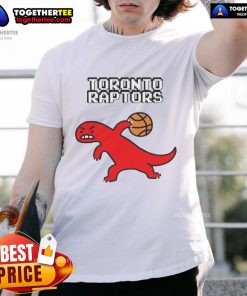 Good Toronto Raptors Dino Paint Luxe T-Shirt featuring vibrant graphics and a stylish design for basketball fans.