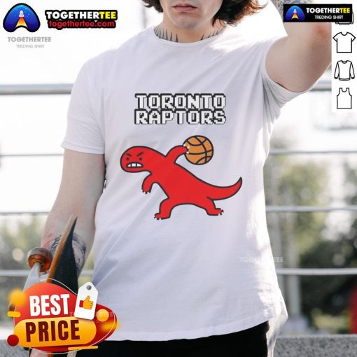 Good Toronto Raptors Dino Paint Luxe T-Shirt featuring vibrant graphics and a stylish design for basketball fans.