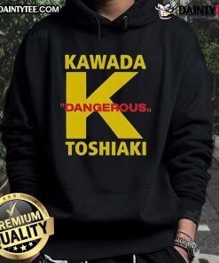 Good Toshiaki Kawada Dangerous K Hoodie featuring bold graphic design and vibrant colors, perfect for wrestling fans.