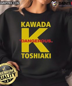 Good Toshiaki Kawada Dangerous K Sweatshirt featuring bold graphics and a stylish design for wrestling fans.