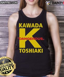 Good Toshiaki Kawada Dangerous K Tank Top featuring bold graphics and vibrant colors, perfect for wrestling fans.