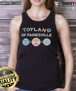 Good Toyland of Painesville tank top featuring vibrant colors and playful design, perfect for summer casual wear.