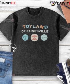 Good Toyland of Painesville washed t-shirt in soft cotton, featuring a vibrant design perfect for casual wear.