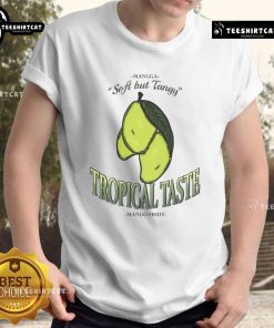 Good Tropical Taste Mango Fruit Vintage T-Shirt featuring a vibrant mango graphic on a stylish, retro design.