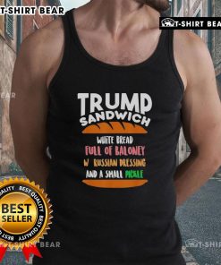 Good Trump Sandwich Free DC Anti-Trump Sarcastic Tank Top showcasing a humorous political statement for activists.