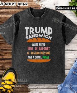 Good Trump Sandwich Free DC Anti-Trump Sarcastic Washed T-Shirt featuring a humorous design for political satire.