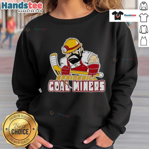 Good Vintage Springhill Coal Miners Sweatshirt featuring classic design and nostalgic mining graphics.